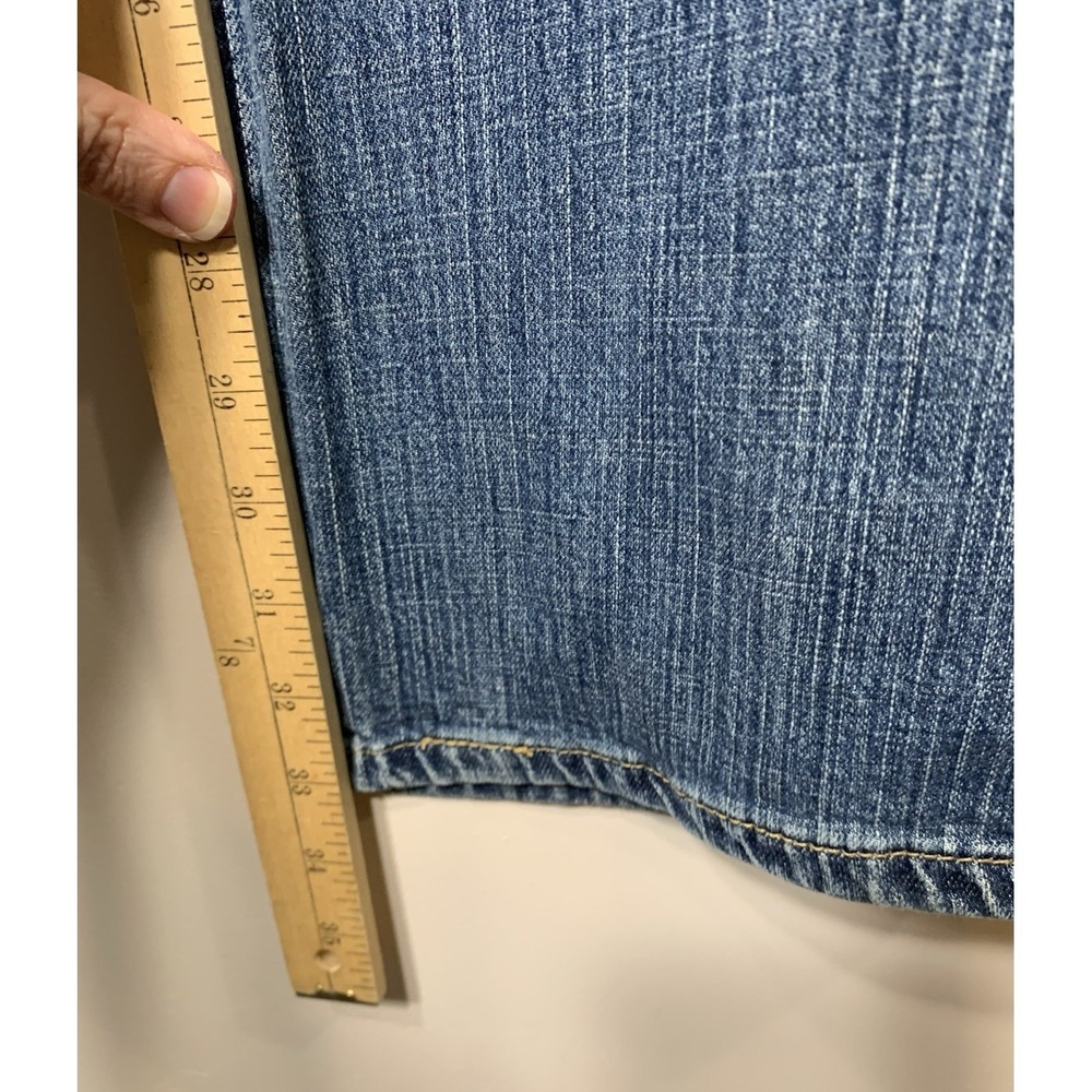 Levi's Signature Jeans Womens 14 Long Blue Bootcut Midrise Stretch 34 X 33.5 - Picture 4 of 8